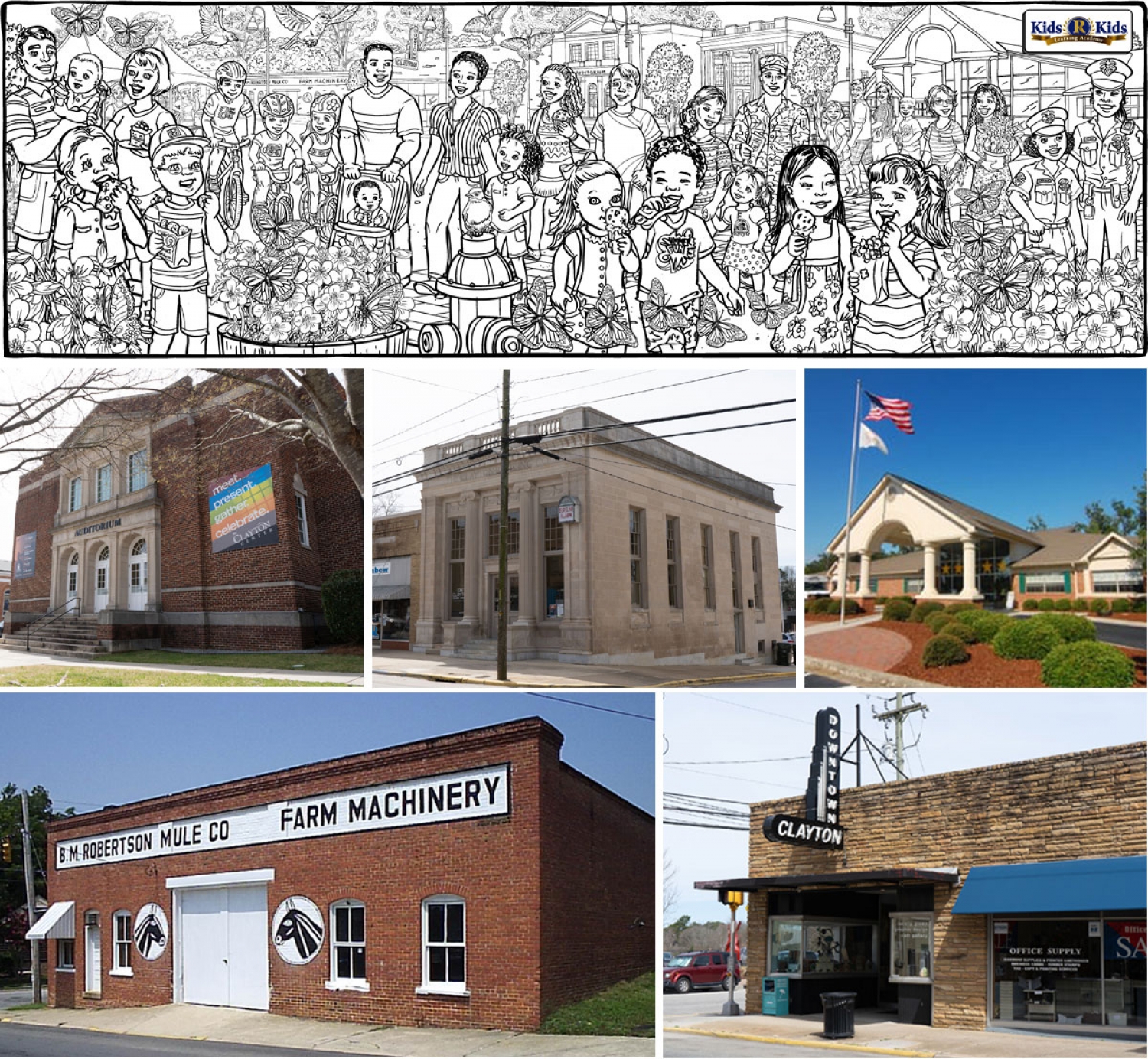 Example of New Illustration--Clayton, NC Buildings - 5024