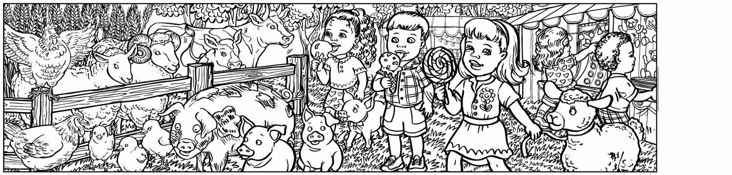 Kids Fair w/Farm Animals - 3127