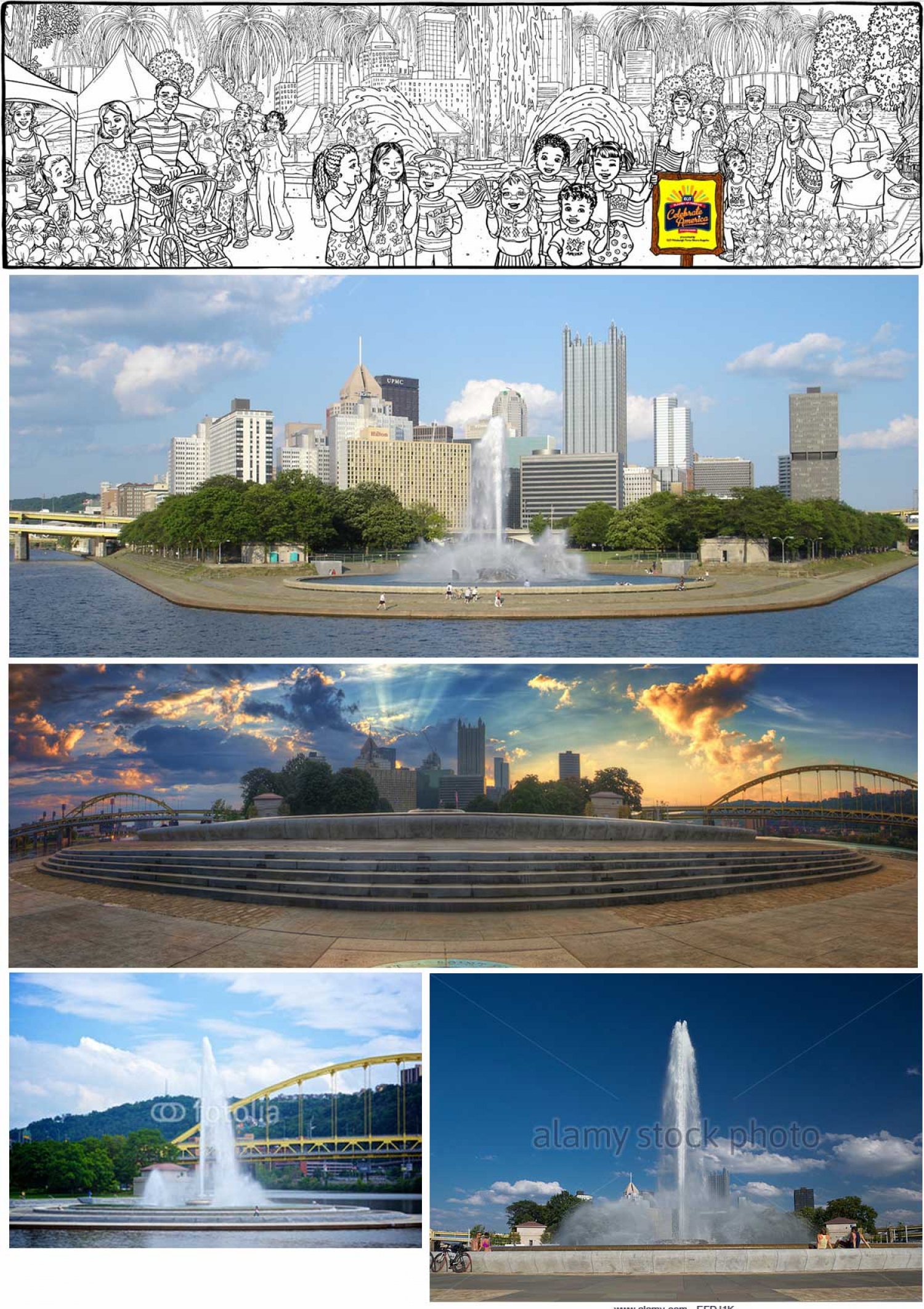 Example of New Illustration--Pittsburgh July 4th - 5023